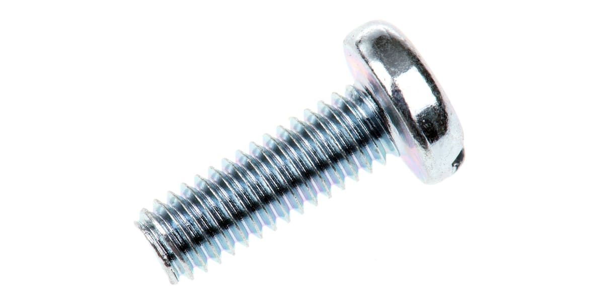 Product image for ZnPt steel slot pan head screw,M4x12mm