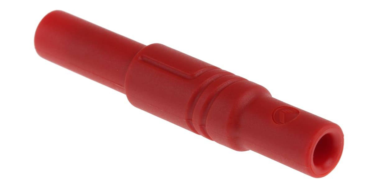 Product image for Safety connector 4mm�LAS SG red