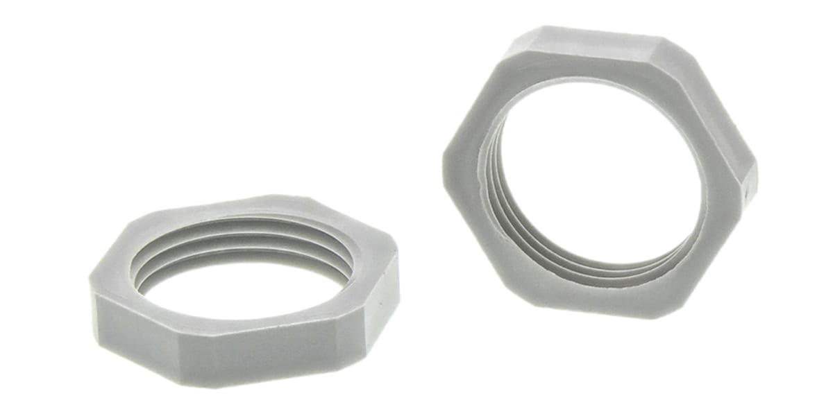 Product image for LOCKNUT  M20 PLASTIC GREY.