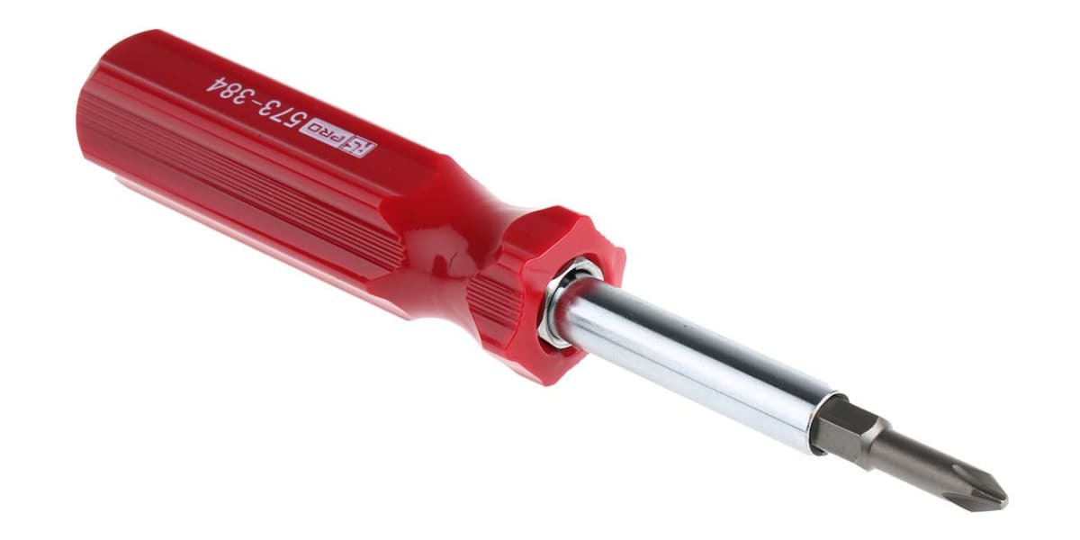 Product image for 4in1 screwdriver w/interchangeable bits