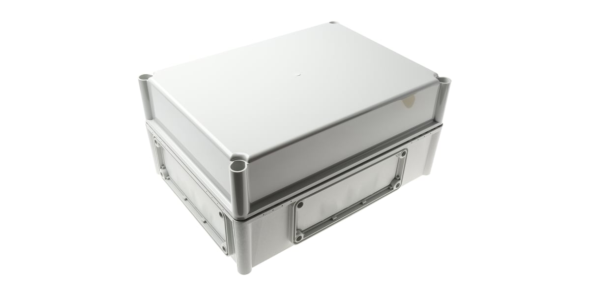 Product image for IP67 enclosure w/grey lid,380x280x180mm