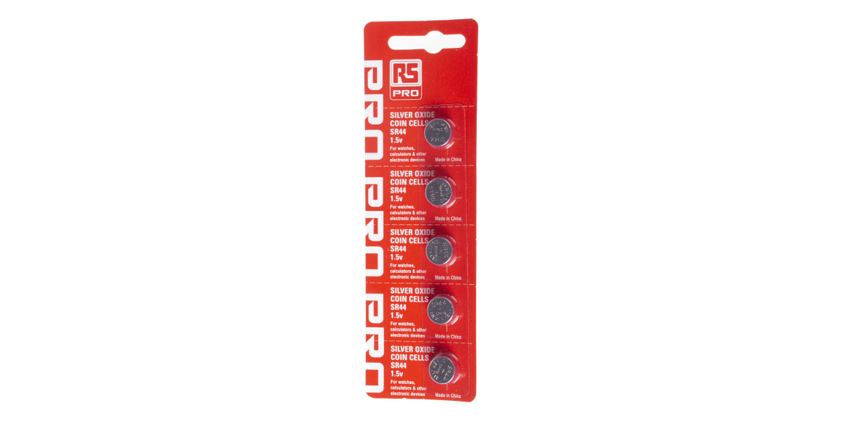 Product image for RS SR44 Coin Cell Battery, 1.55V