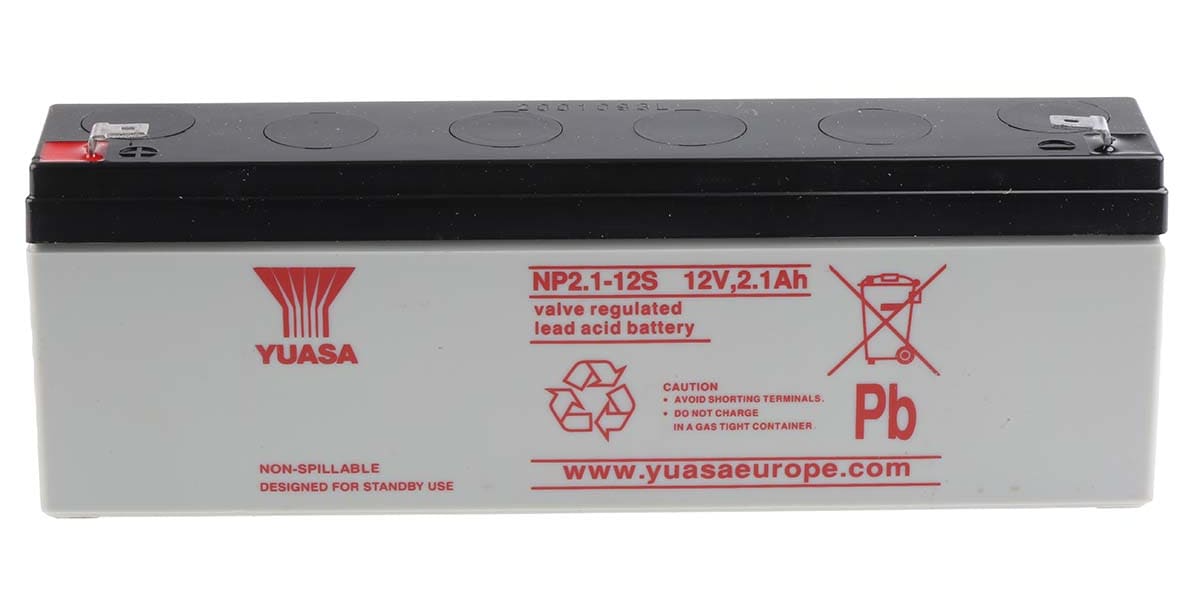 Product image for NP PB ACID RECHARGEABLE BATTERY12V 2.1AH