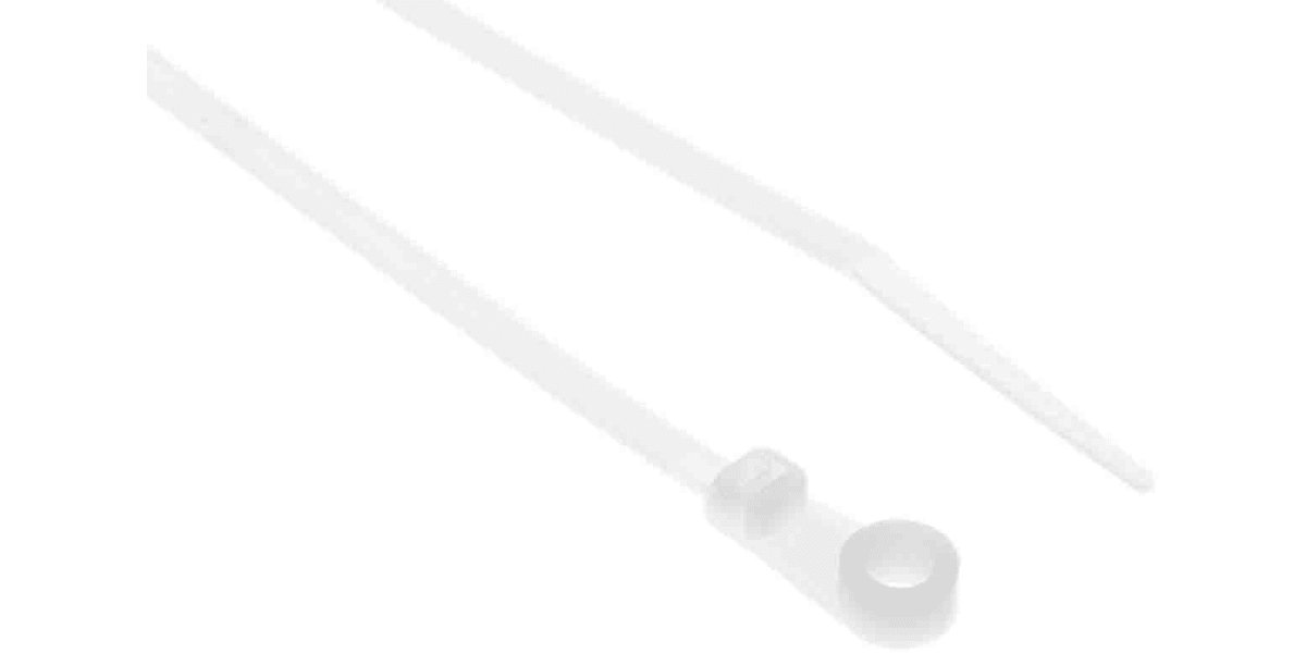 Product image for Nylon M4 screw mount cable tie,170x3.7mm