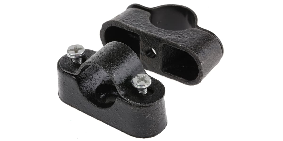 Product image for Black distance saddle for conduit,20mm