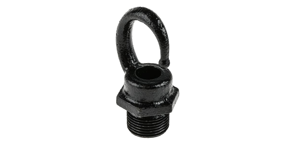 Product image for Blk iron male thread hook -conduit,20mm