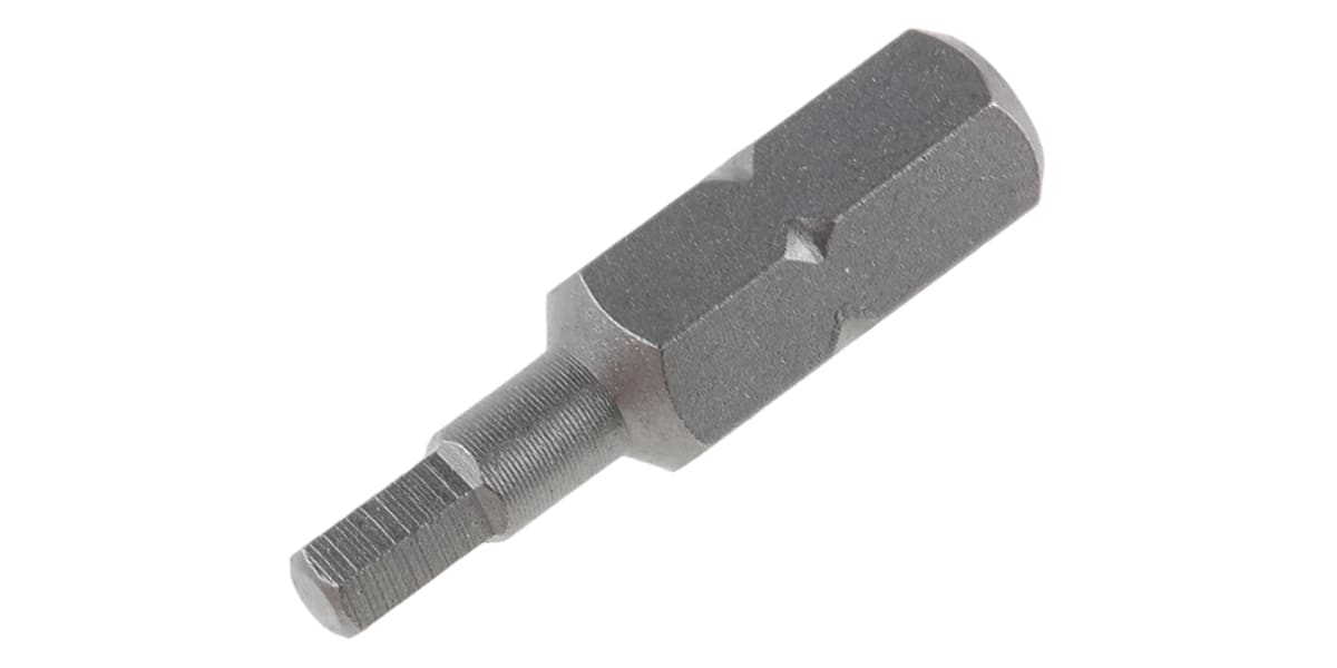 Product image for 1/4in hex drive hexagon key,3mm A/Fx25mm