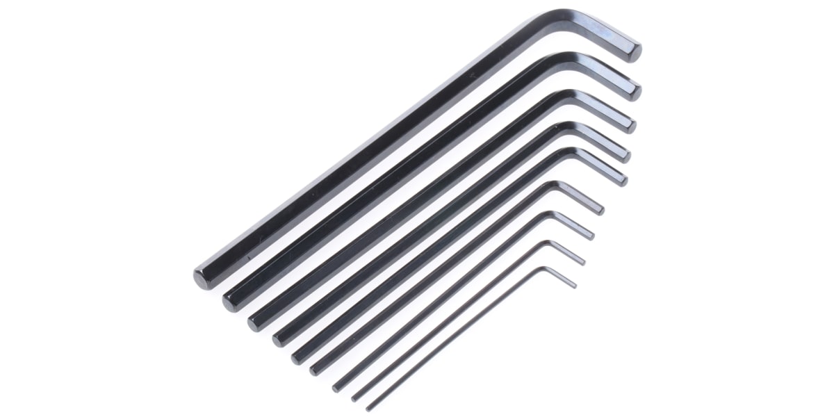 Product image for 9pcs Lshape imperial longarm hex key set