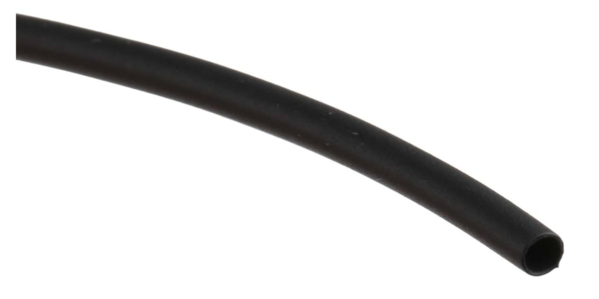 Product image for Black heatshrink tubing,1.6mm bore