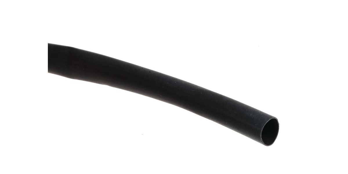 Product image for Black heatshrink tubing,6.4mm bore