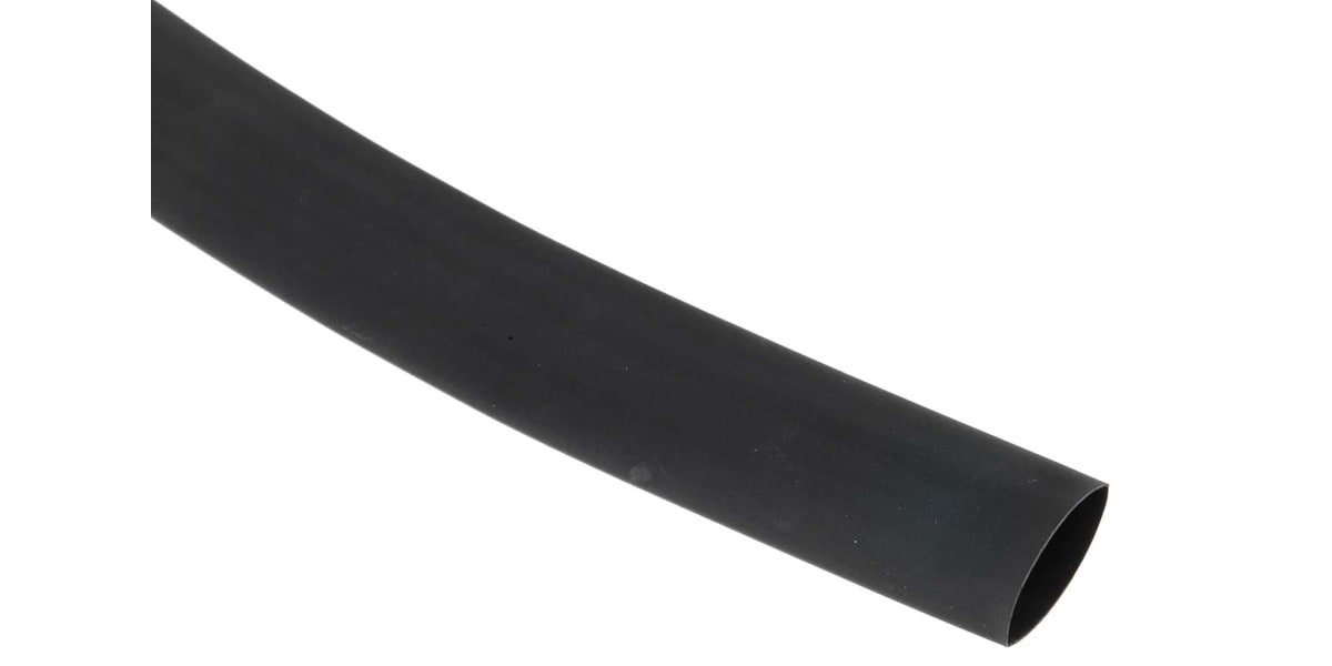 Product image for Black heatshrink tubing,12.7mm bore