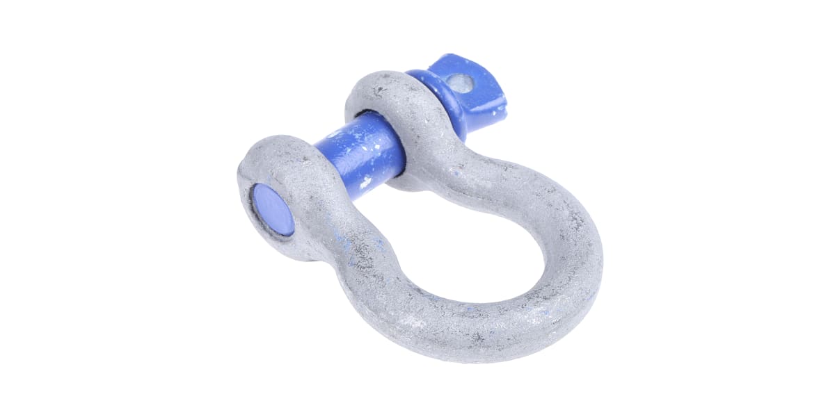 Product image for Galvanised steel bow shackle w/pin,2ton