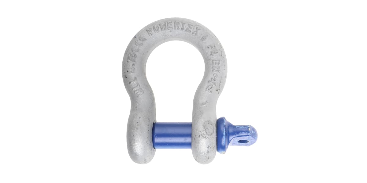 Product image for Galvanisedsteel bowshackle w/pin,4.75ton