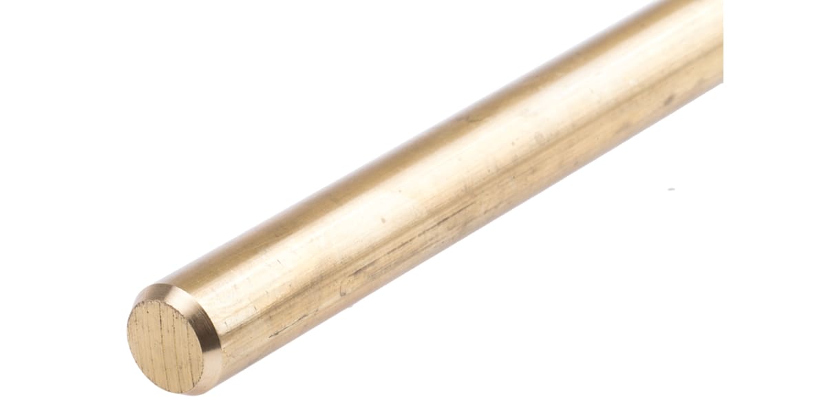 Product image for Brass rod stock,24in L 1/2in dia