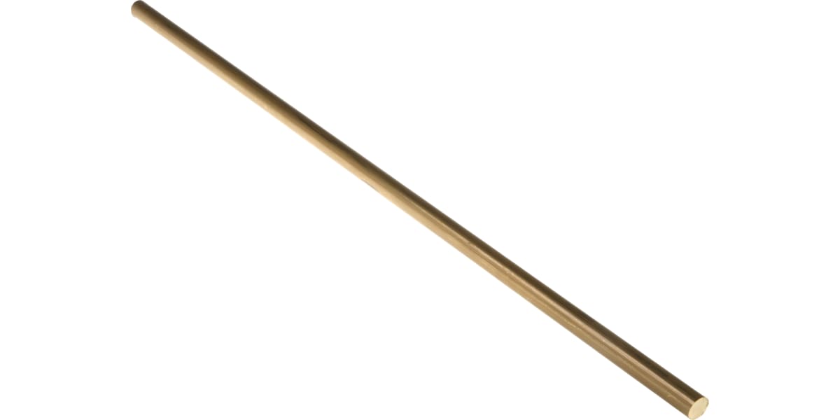 Product image for Brass rod stock,500mm L 12mm dia