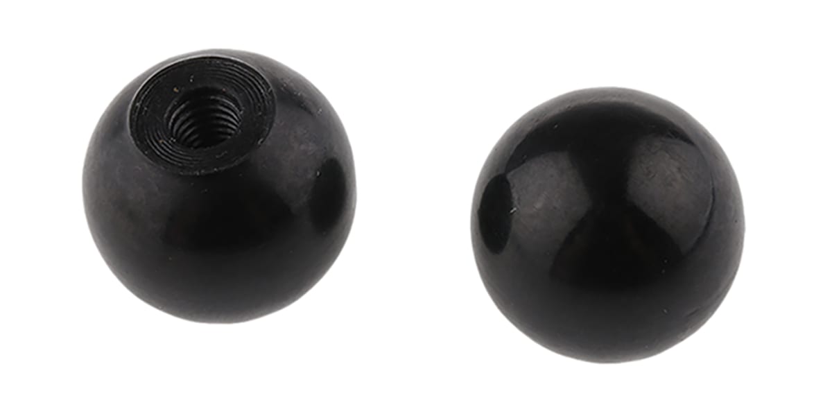 Product image for Wood filled phenolic ball knob,M4x16mm