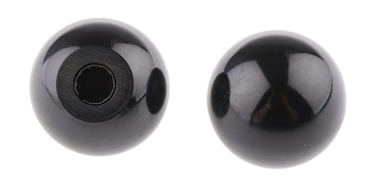 Product image for Wood filled phenolic ball knob,31mm OD