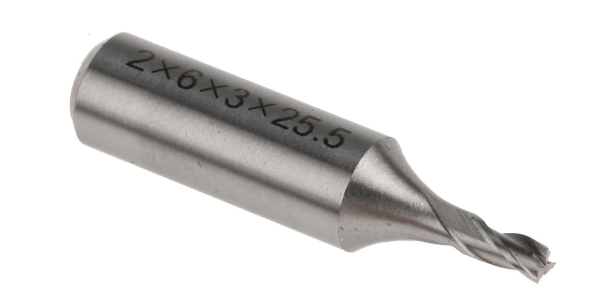 Product image for HSCo short series milling cutter,2mm dia