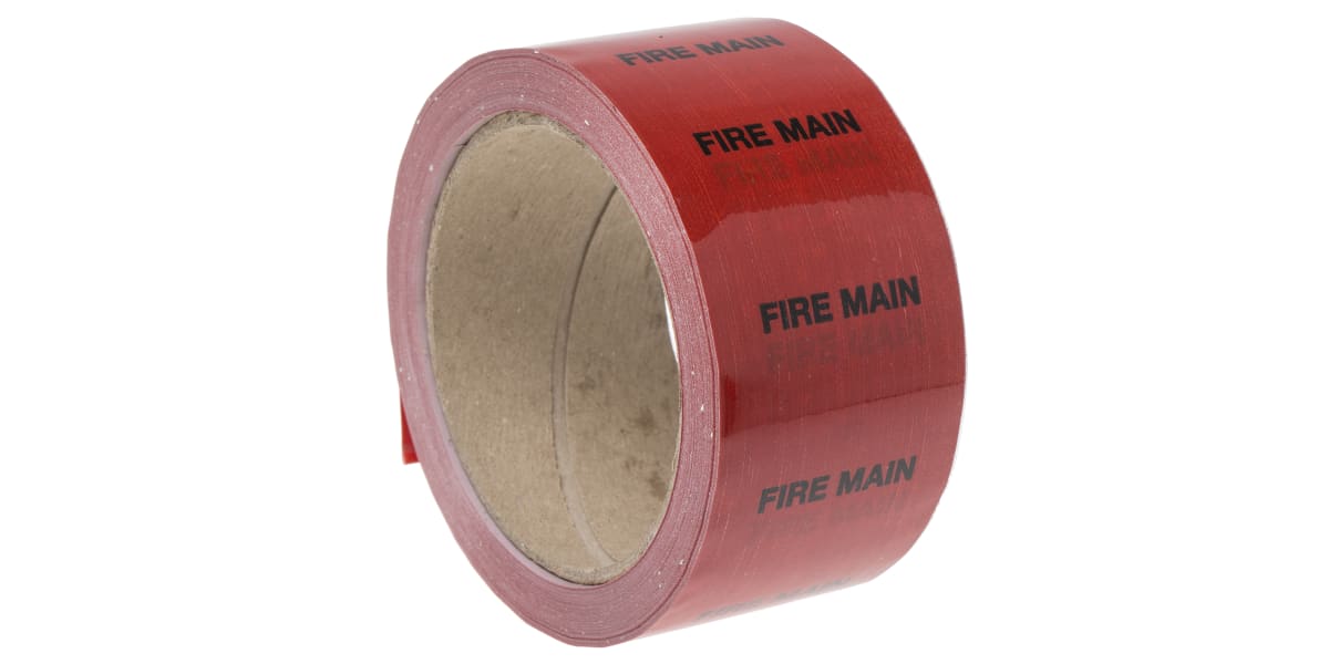 Product image for Pipe marking tape 'FIRE MAIN',50mmx33m