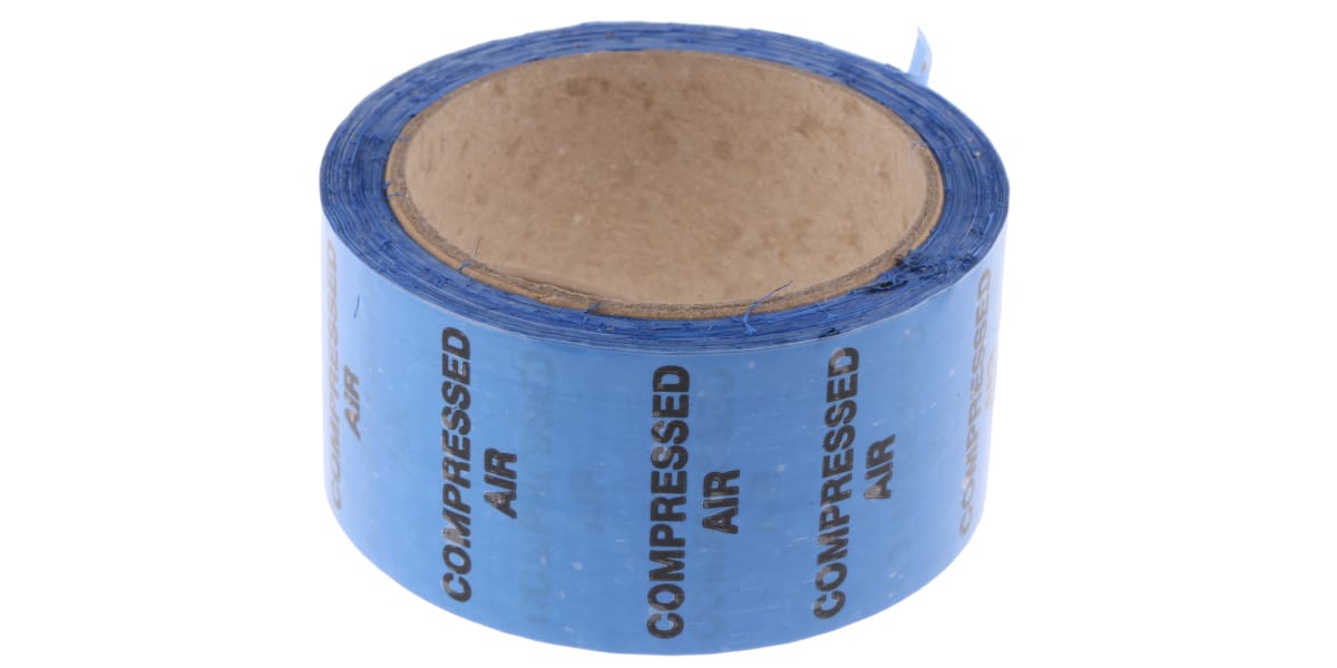 Product image for Pipe marking tape 'COMPRESSED AIR',50mm