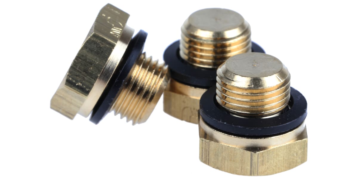 Product image for Brass threaded blanking plug,G1/8