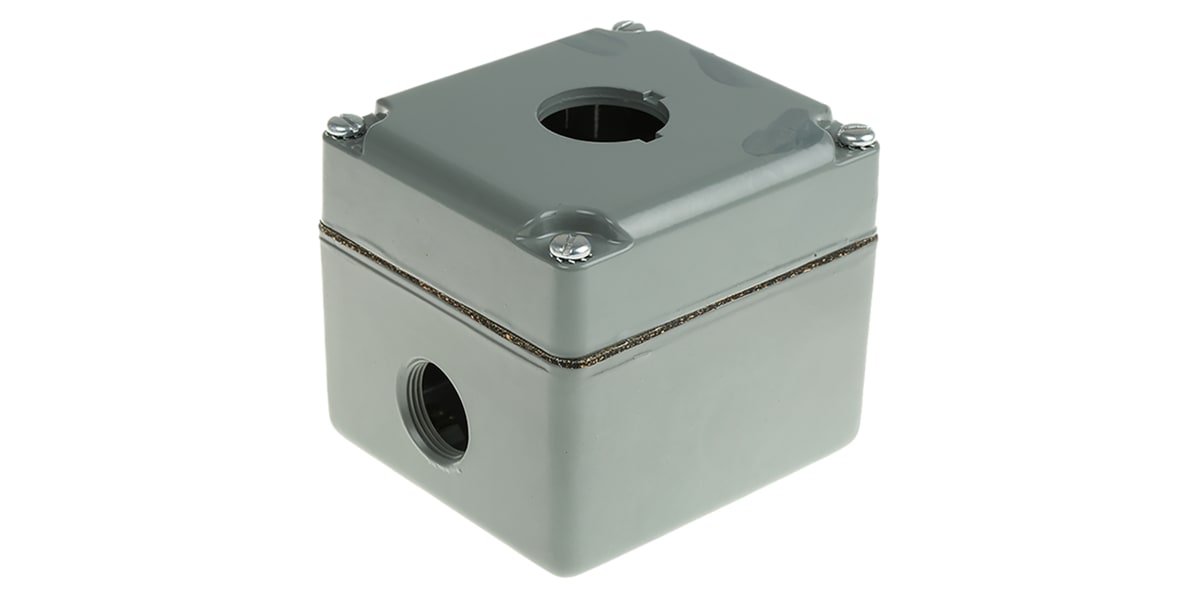 Product image for IP66 1 way metal pushbutton enclosure