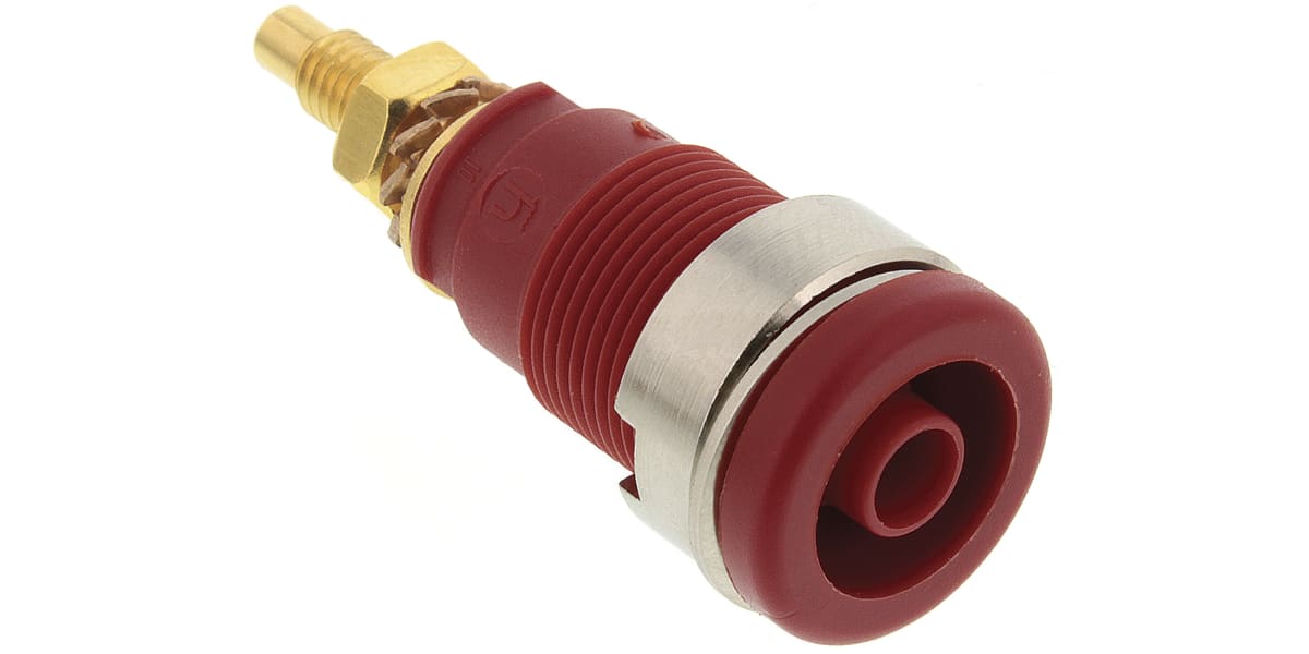 Product image for SOCKET 4MM, EB260G, RED