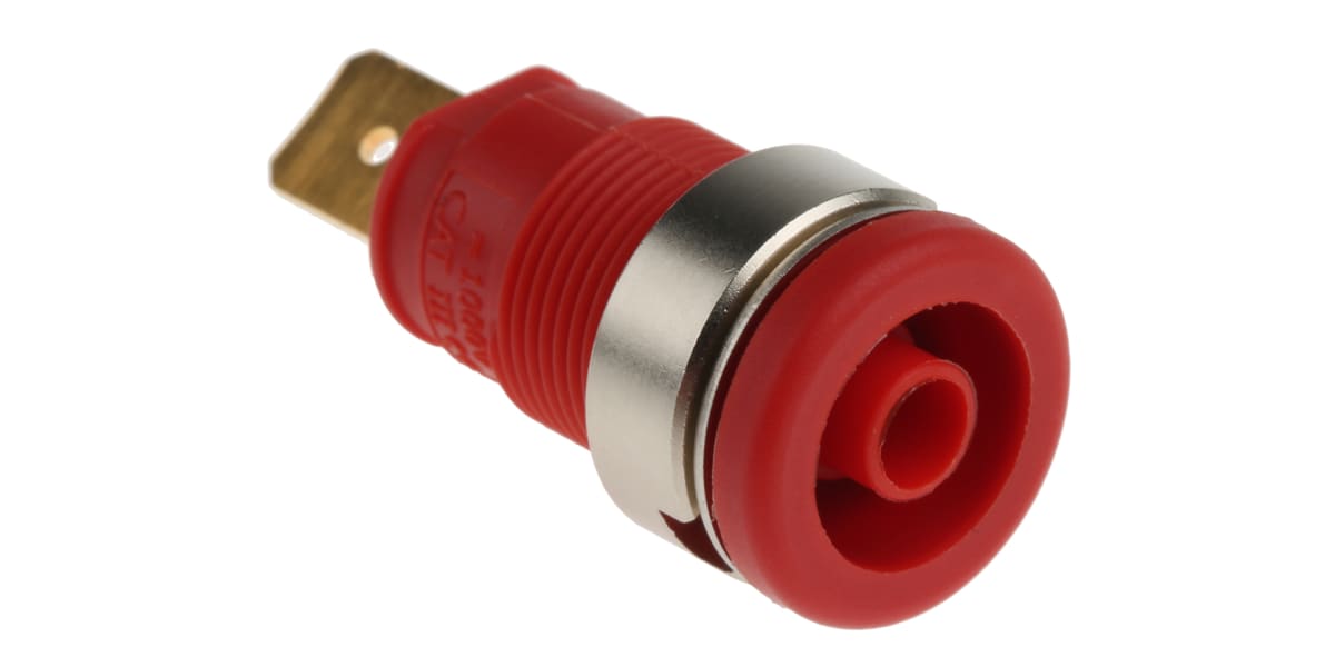 Product image for SOCKET 4MM, EB262-F6.3, RED