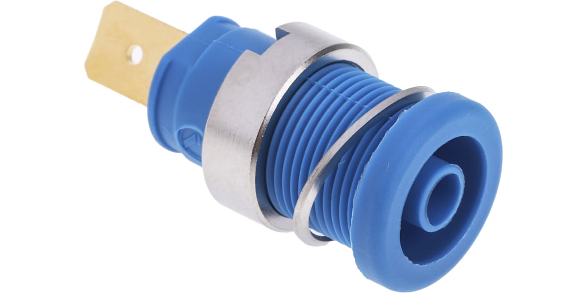 Product image for SOCKET 4MM, EB262-F6.3, BLUE