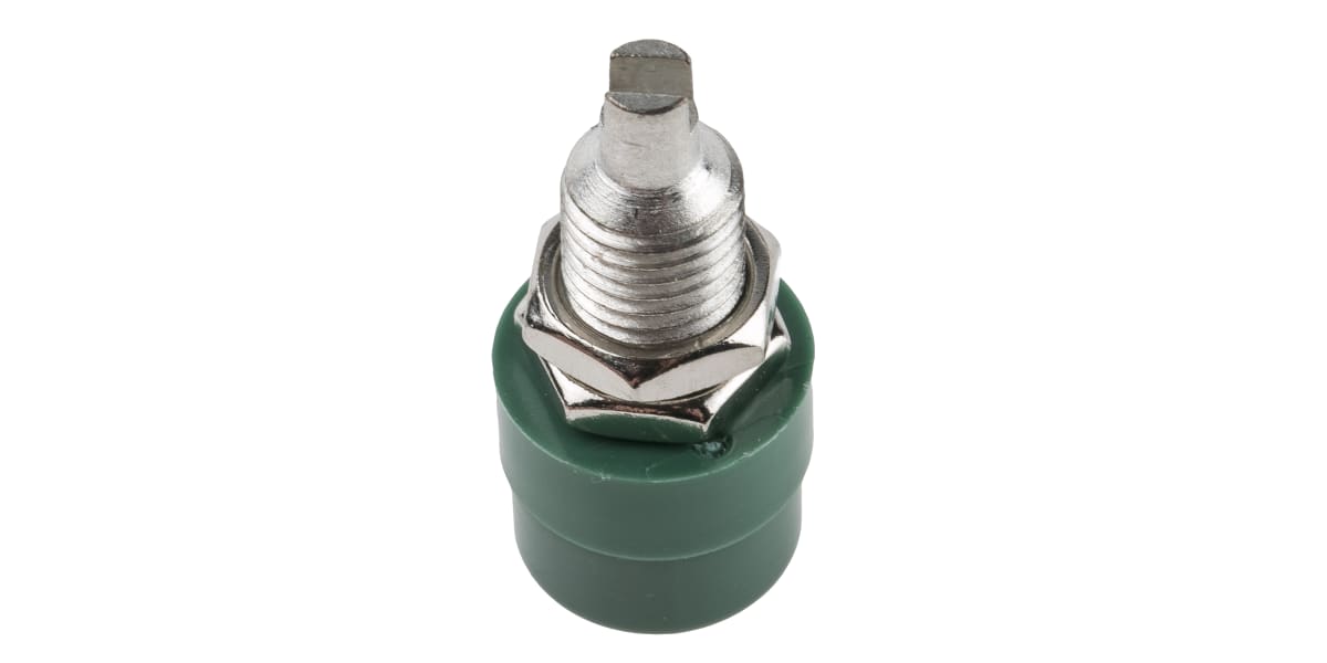 Product image for Green panel socket,4mm