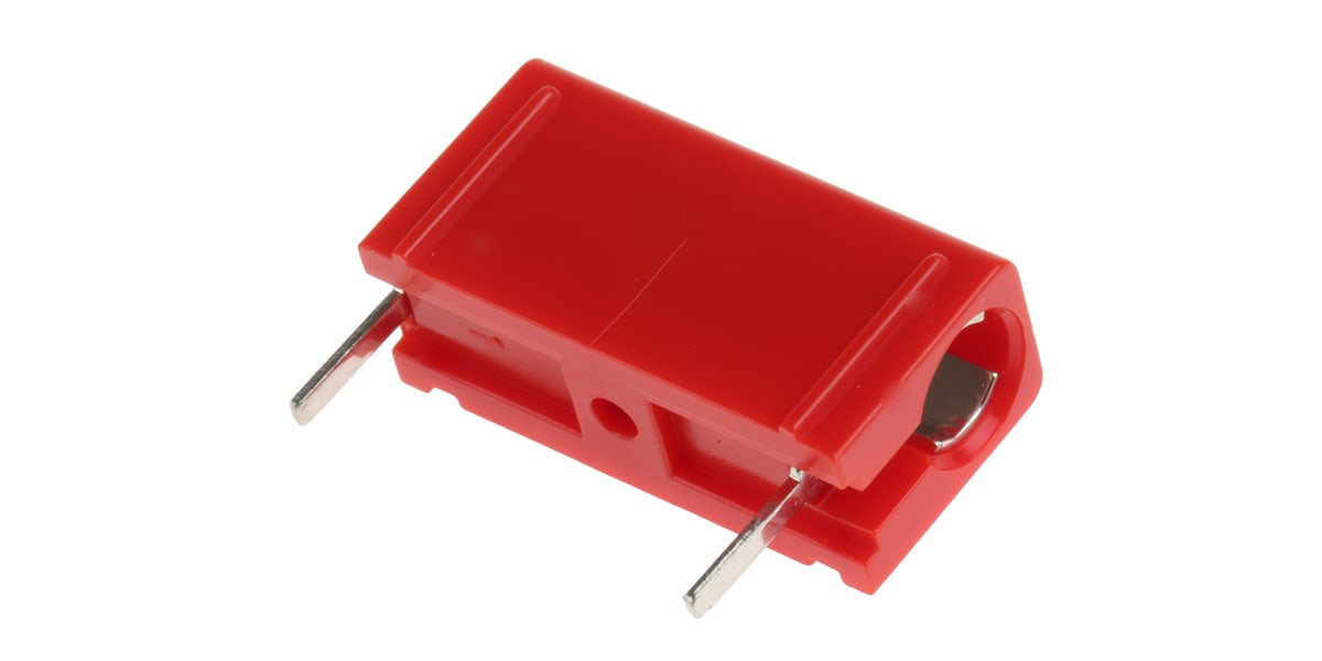 Product image for Red PCB socket,4mm