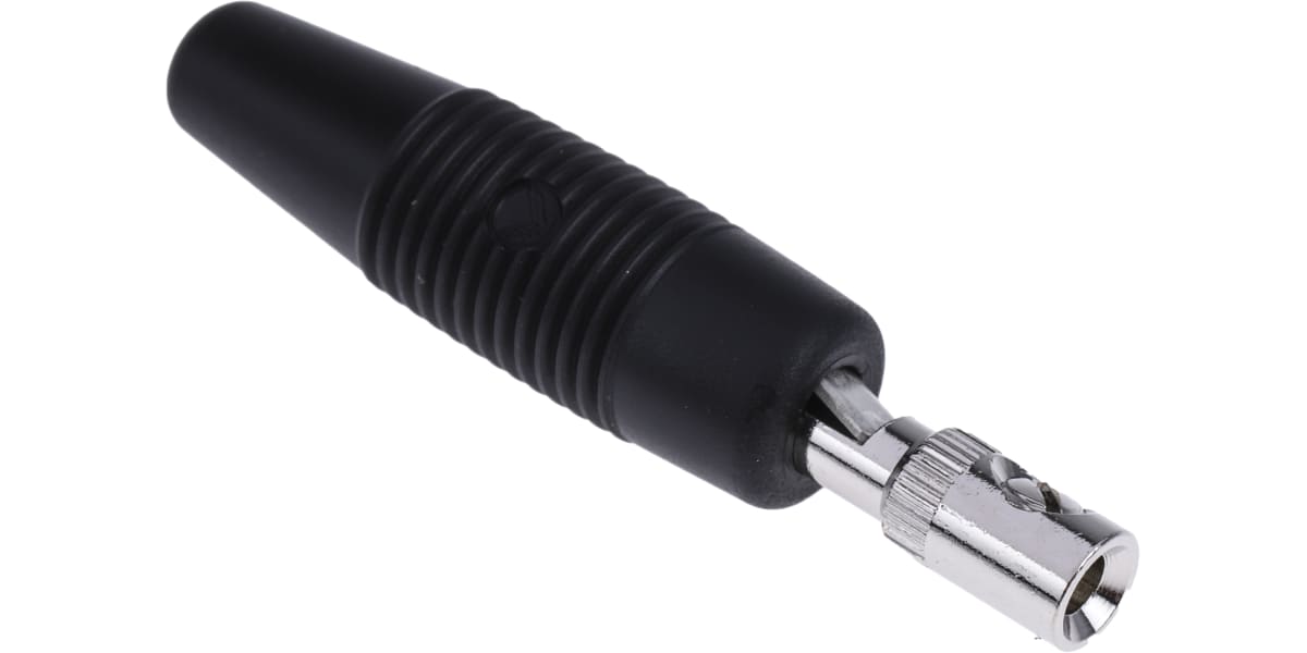 Product image for PLUG, VON 20,  4mm, SCREW, BLACK