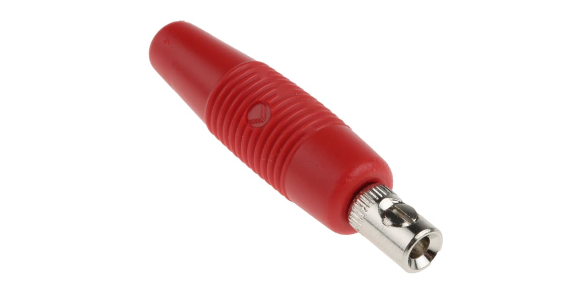 Product image for PLUG, VON 20, 4mm, SCREW, RED