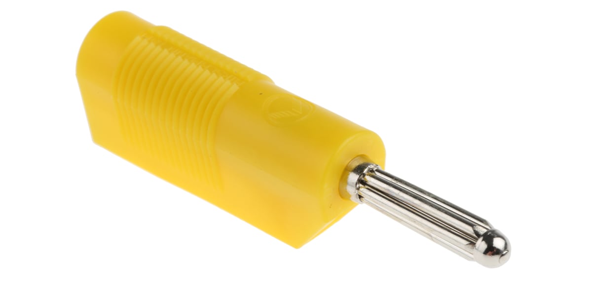 Product image for Yellow stackable bunch pin plug,4mm