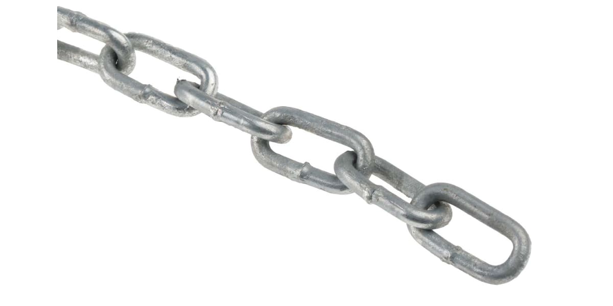 Product image for 10m galvanised steel chain,16Lx3mm dia