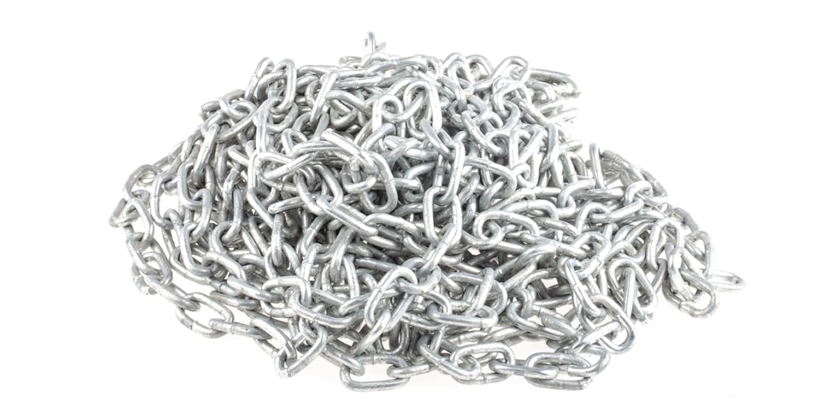 Product image for 10m galvanised steel chain,19Lx4mm