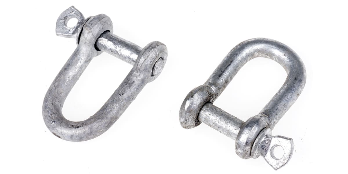 Product image for Zn plated steel dee shackle,5x5mm