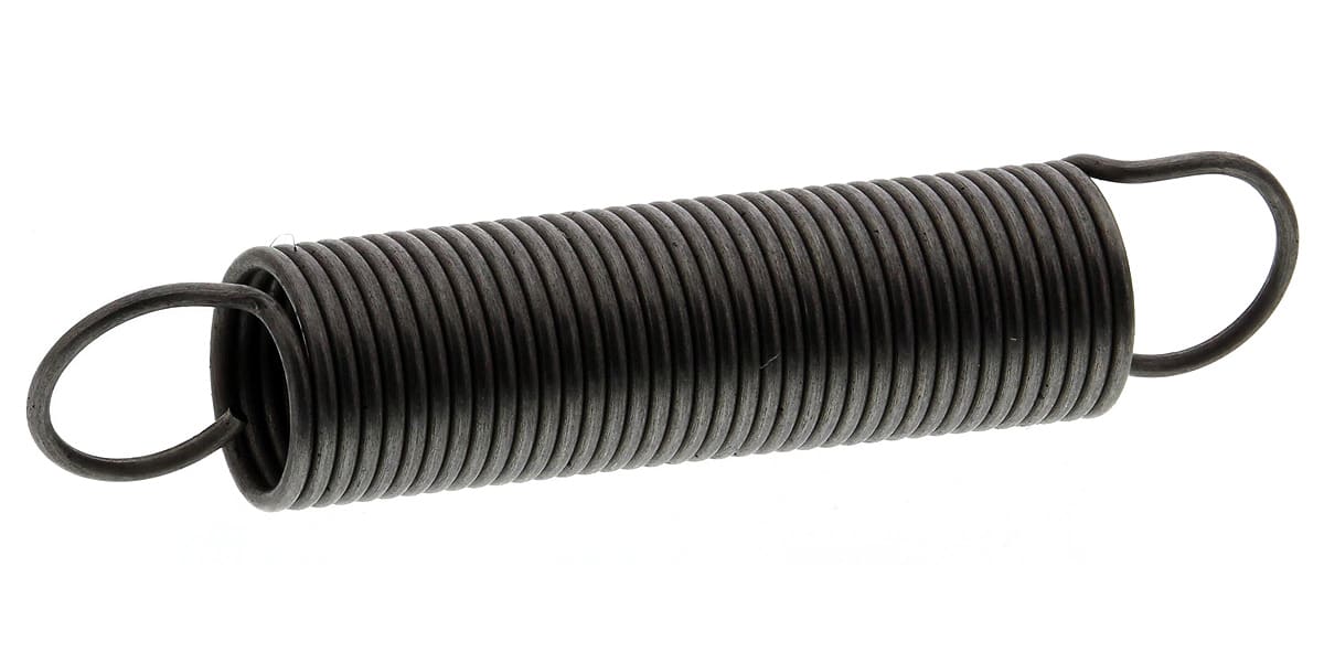 Product image for STEEL EXTENSION SPRING,27.7LX5.5MM DIA