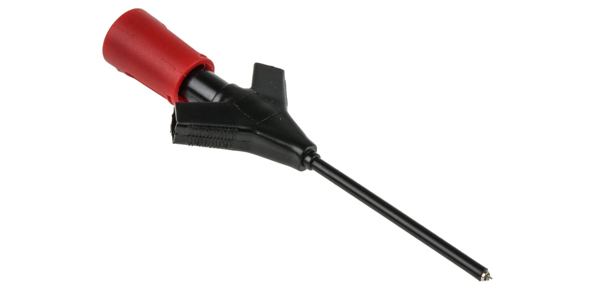 Product image for Red micro clip probe,0.64mm socket