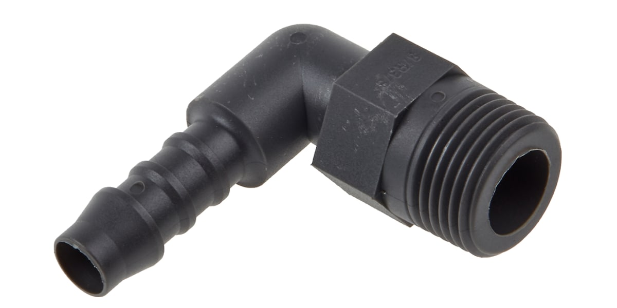 Product image for Elbow connector,3/8in BSPT 8mm ID hose