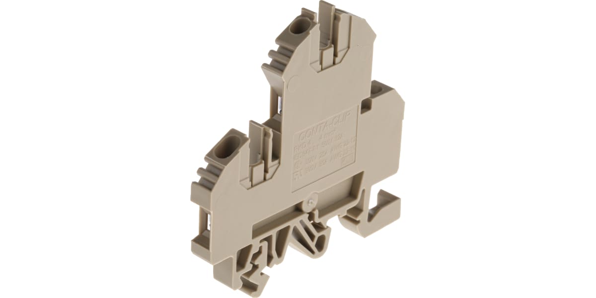 Product image for Double deck DIN rail mount terminal,34A