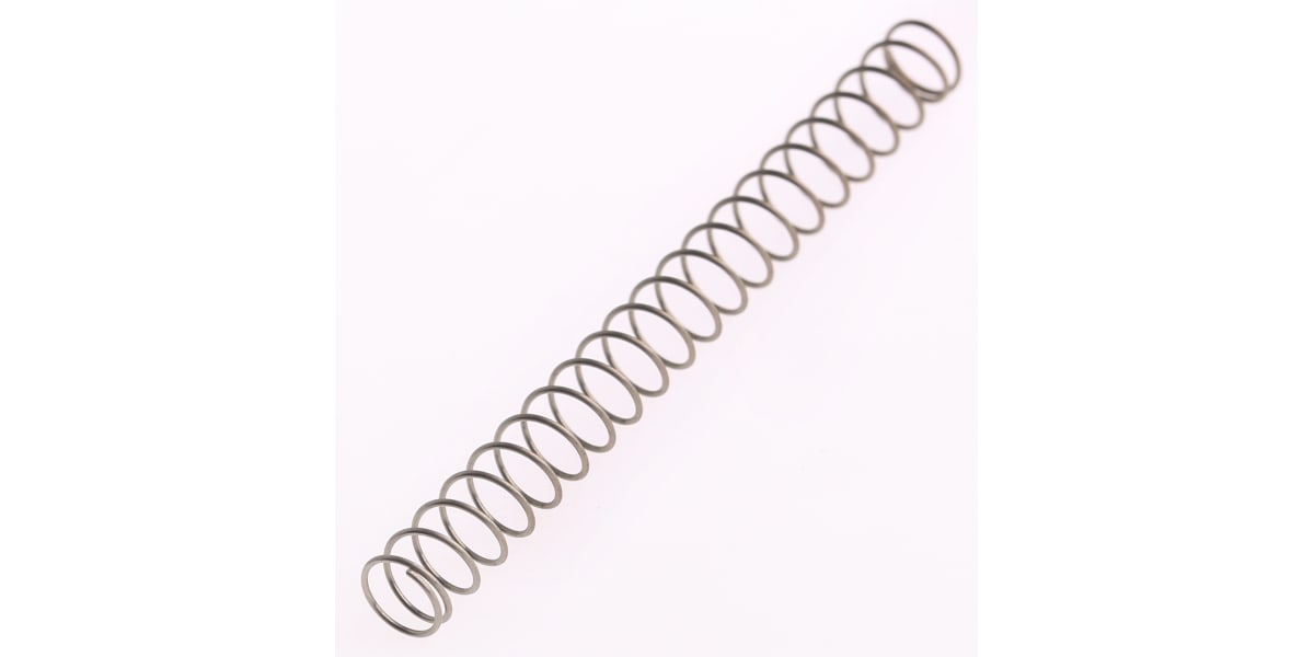 Product image for S/steel comp spring,53Lx5.4mm dia