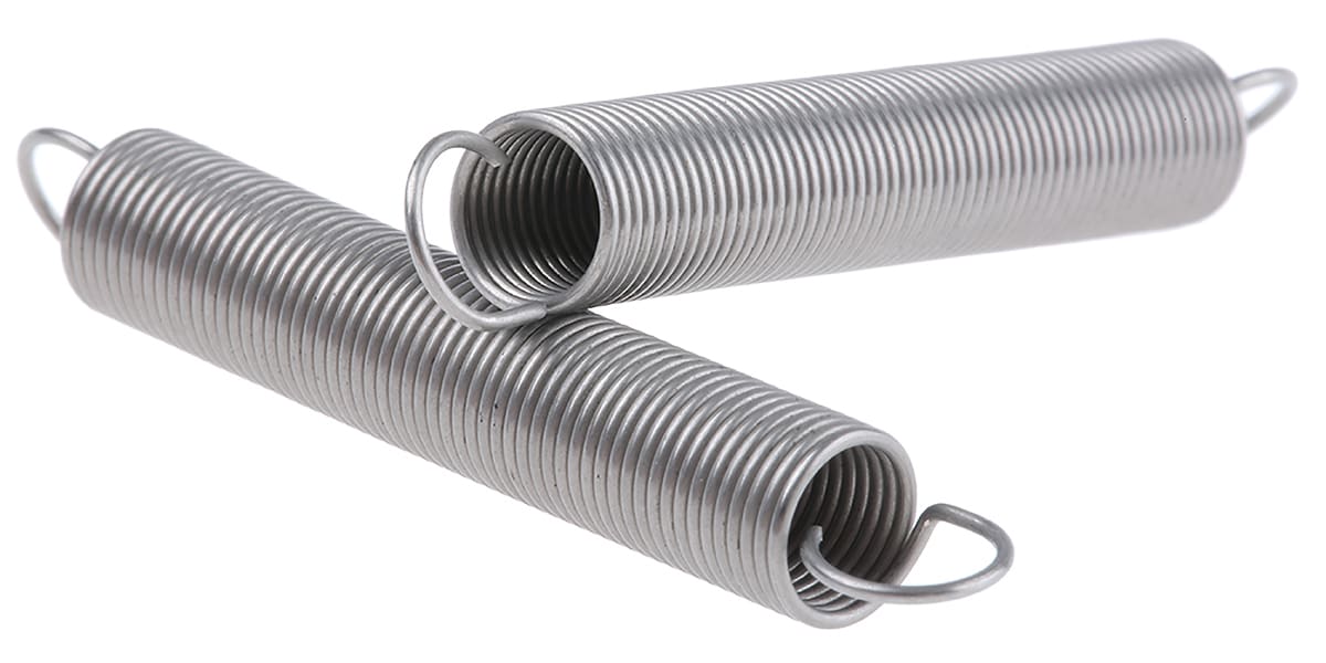 Product image for S/steel extension spring,41.4Lx6 mm dia