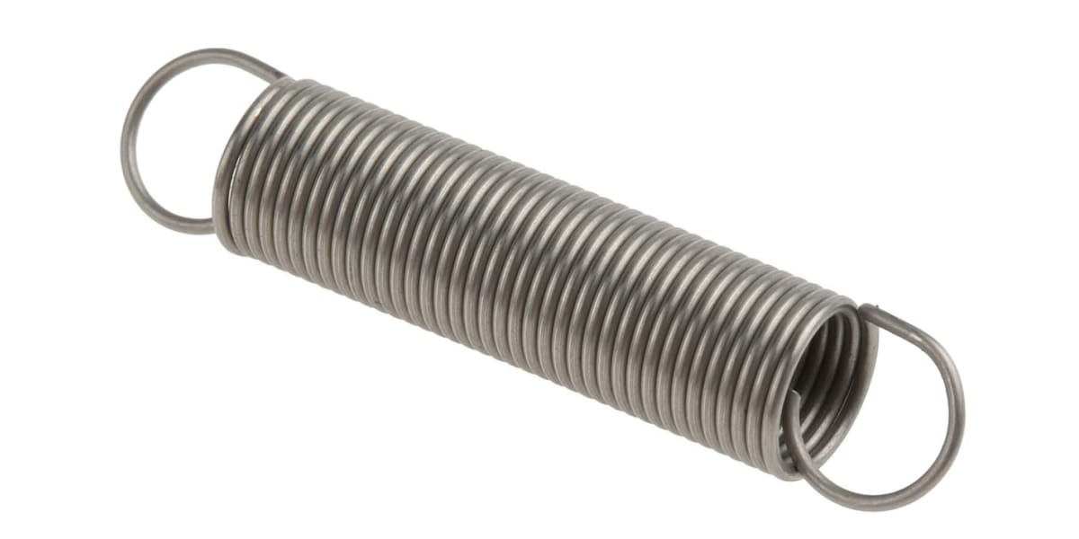 Product image for S/steel extension spring,35Lx7mm dia