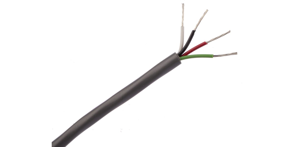 Product image for Chrome grey 4 conductor unshielded 152m