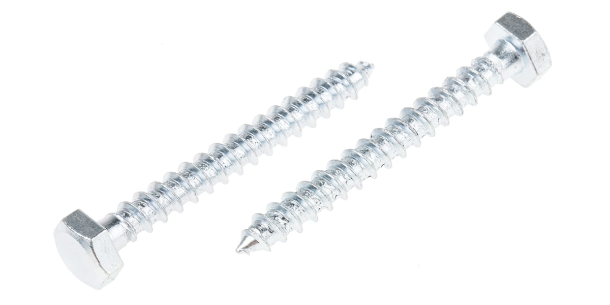 Product image for Zinc plated steel coachscrew,6x50mm