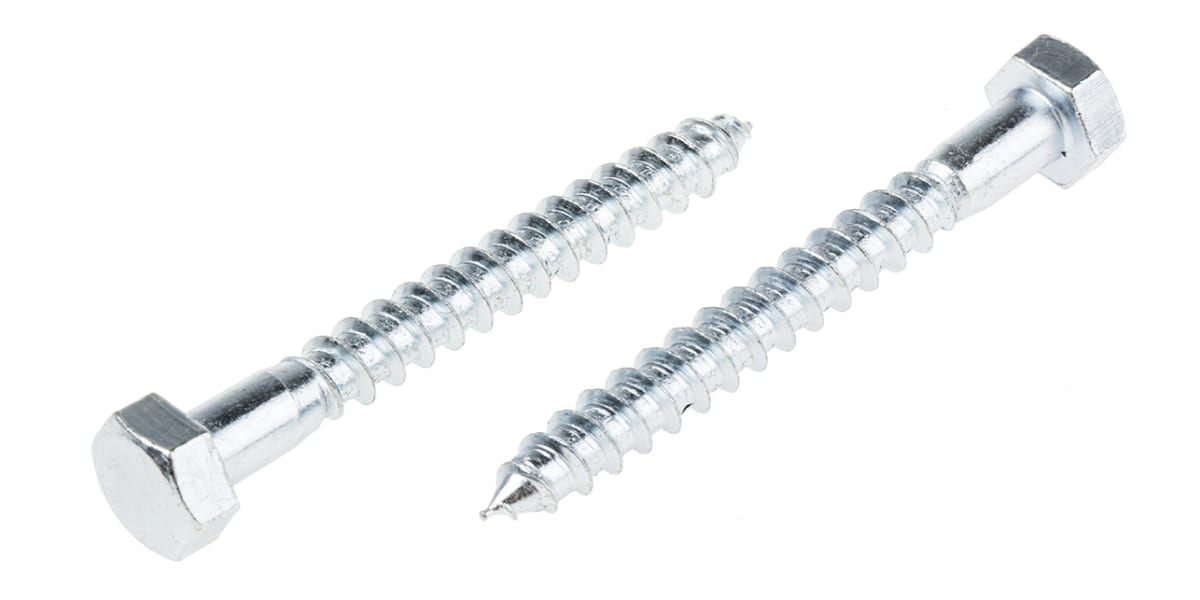 Product image for Zinc plated steel coachscrew,8x70mm