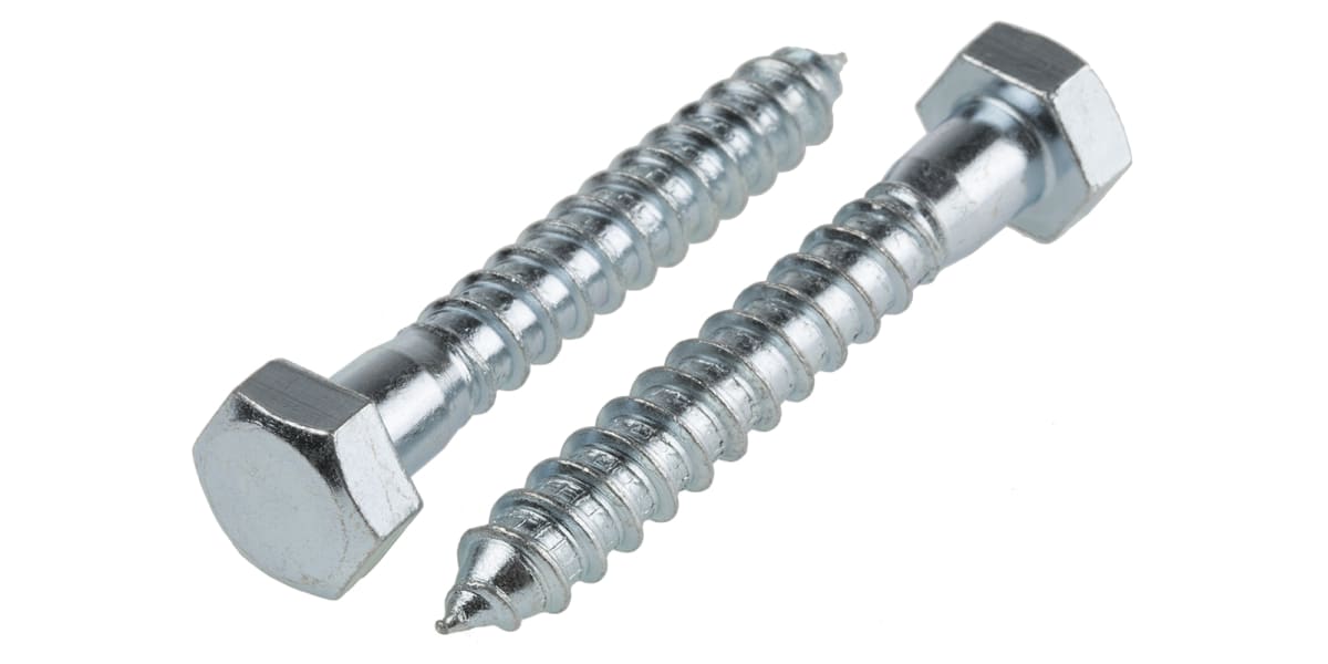 Product image for Zinc plated steel coachscrew,12x80mm