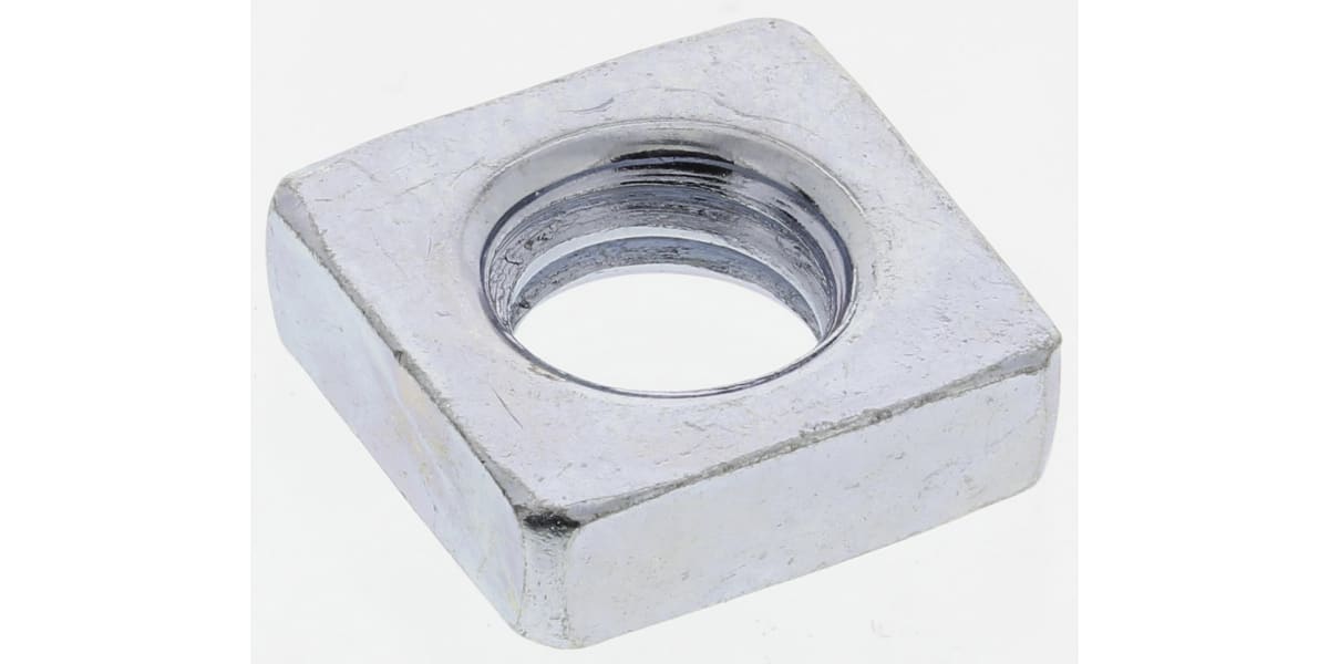 Product image for Zinc plated steel square pressed nut,M6