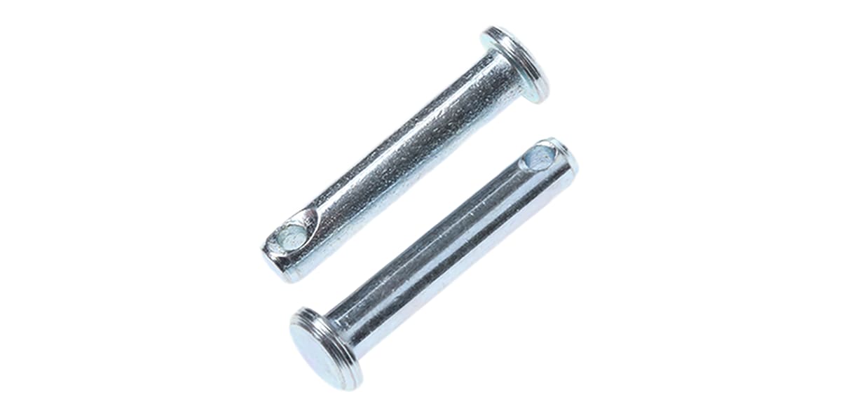 Product image for ZnPt MS clevis pin,3/16 dia 1in L